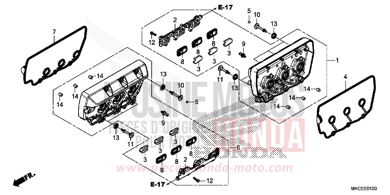 CYLINDER HEAD COVER for Gold Wing PEARL HAWKSEYE BLUE (PB409) from 2019